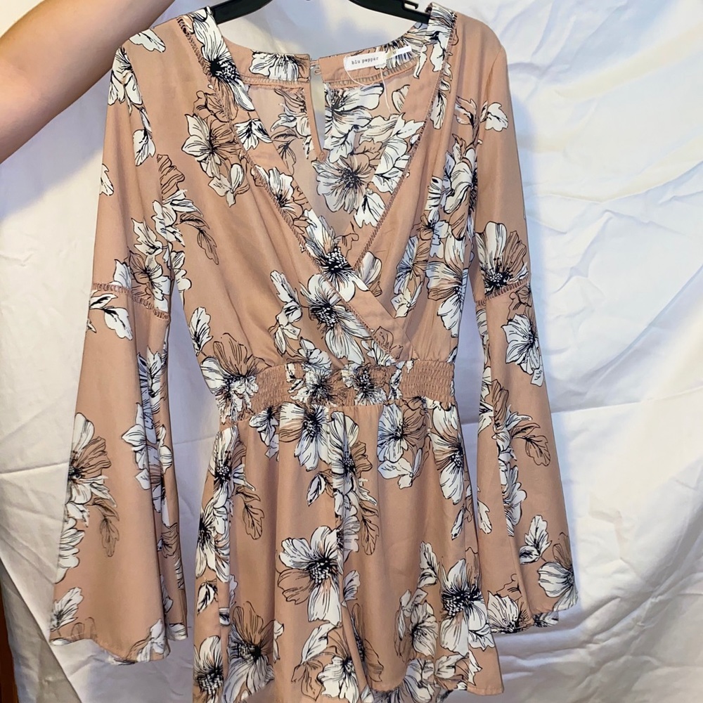 Blu Pepper floral romper